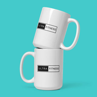 White Ceramic Coffee Mug - Ultra Fitness ClothingWhite Ceramic Coffee Mug